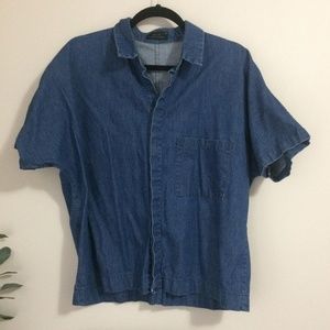 Boxy OAK + FORT Denim Shirt